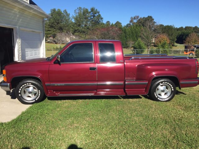 1994 MAROON Chevrolet Silverado 1500 Extended Cab Pickup