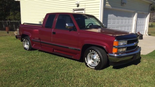 1994 MAROON Chevrolet Silverado 1500 Extended Cab Pickup