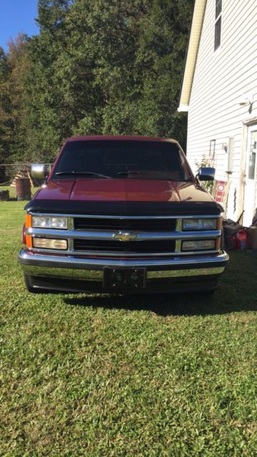 1994 MAROON Chevrolet Silverado 1500 Extended Cab Pickup