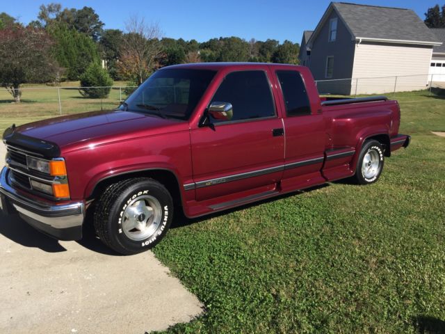 1994 MAROON Chevrolet Silverado 1500 Extended Cab Pickup