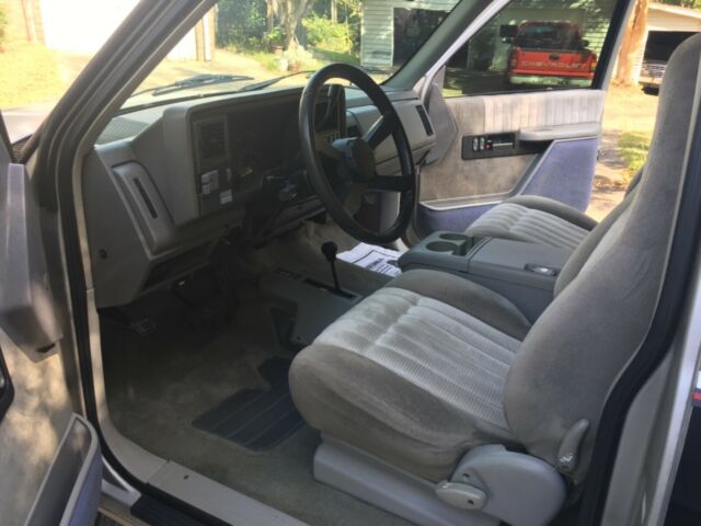 1994 Black, Silver Chevrolet Silverado 1500 Extended Cab Pickup