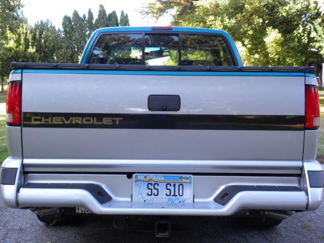 1994 SILVER/TEAL Chevrolet S-10 Extended Cab Pickup