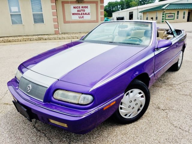 1994 Purple Chrysler LeBaron Convertible