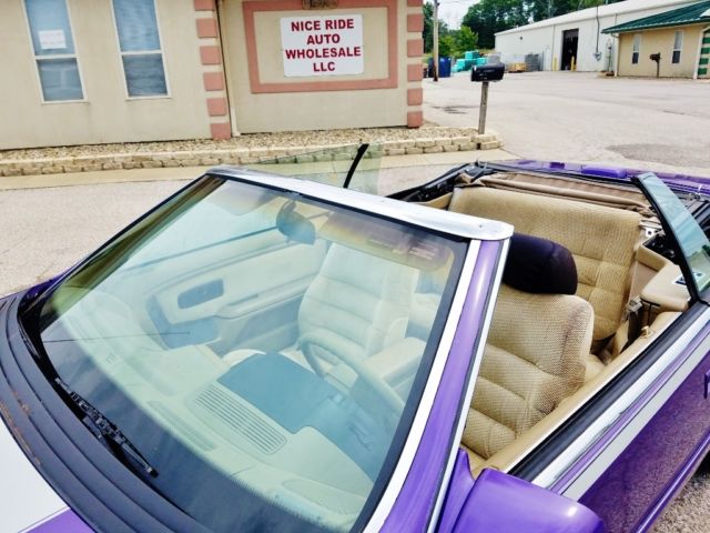 1994 Purple Chrysler LeBaron Convertible