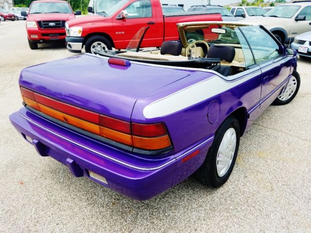 1994 Purple Chrysler LeBaron Convertible