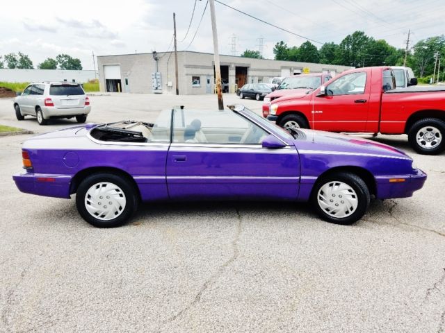 1994 Purple Chrysler LeBaron Convertible
