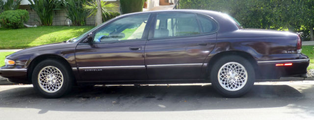 1994 Burgundy Chrysler LHS Coupe