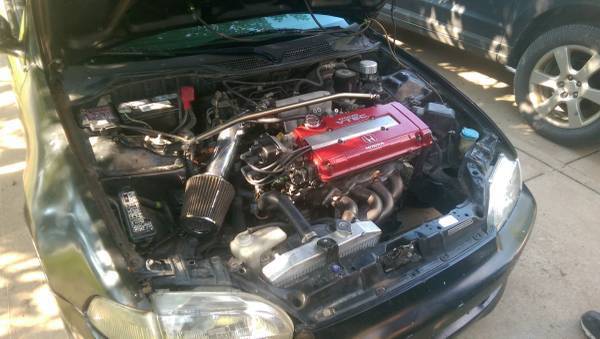 1994 Black Honda Civic Coupe