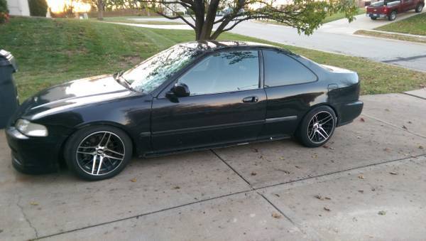 1994 Black Honda Civic Coupe