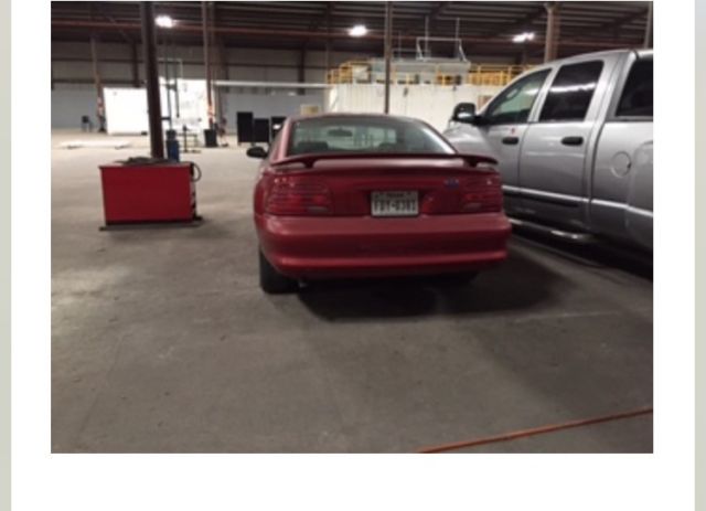1994 Red Ford Mustang