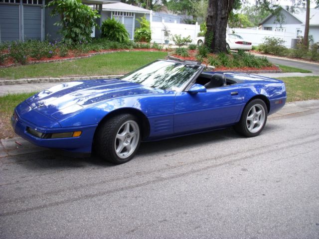 1994 Blue Chevrolet Corvette Convertible