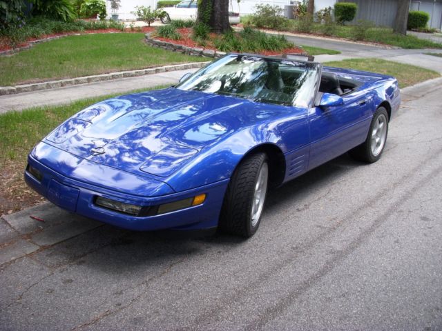 1994 Blue Chevrolet Corvette Convertible
