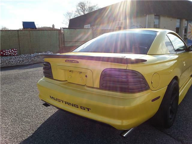 1994 Yellow Ford Mustang custom
