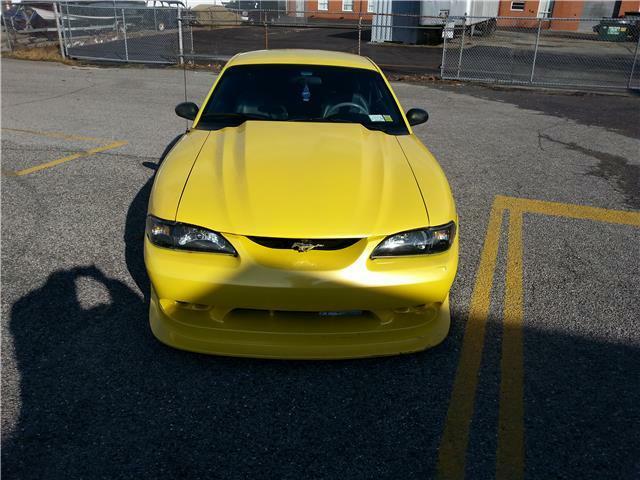 1994 Yellow Ford Mustang custom