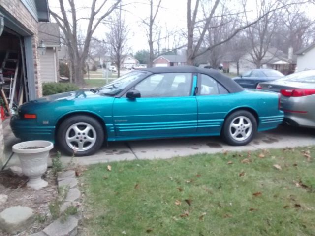 1994 Teal Oldsmobile Cutlass Convertible