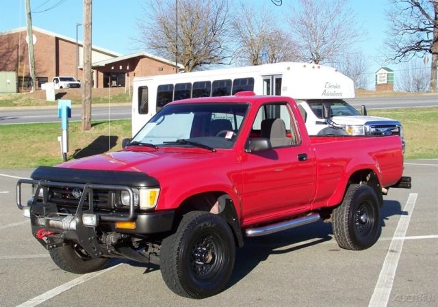 1994 Red Toyota 4WD Trucks Pickup Truck