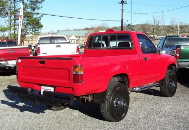 1994 Red Toyota 4WD Trucks Pickup Truck