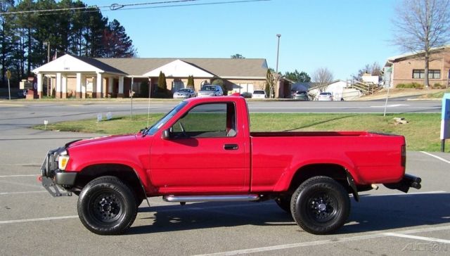 1994 Red Toyota 4WD Trucks Pickup Truck