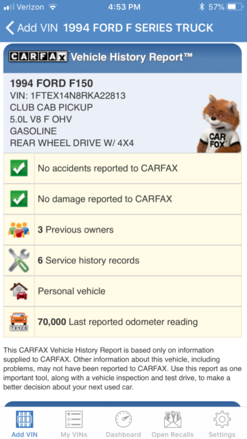 1994 Gray Ford F-150 Extended Cab Pickup