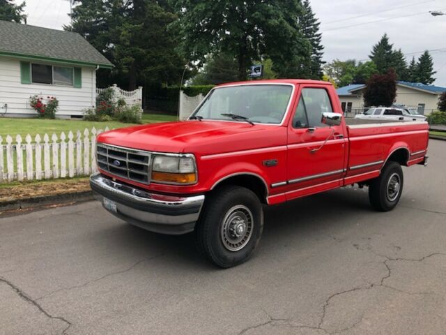 1994 Red Ford F-250 Standard Cab Pickup