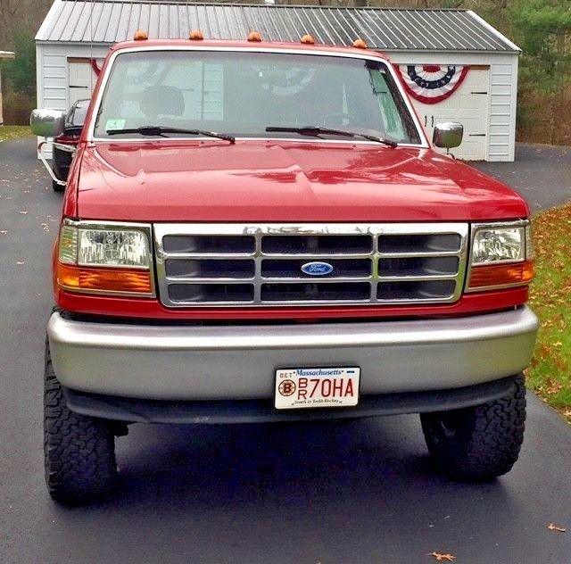 1994 Red Ford F-350 Standard Cab Pickup