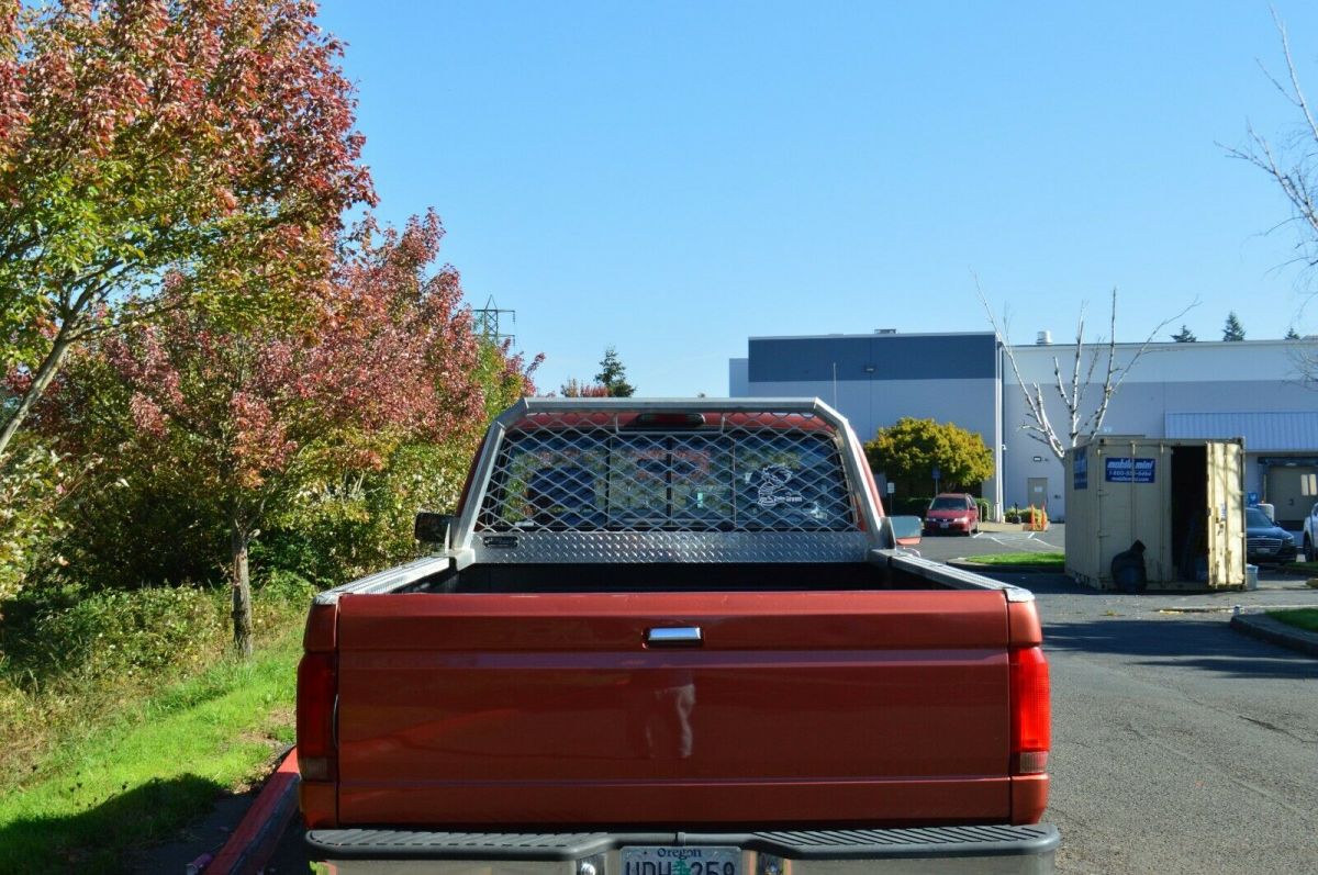 1994 Orange Ford F-350 Standard Cab Pickup
