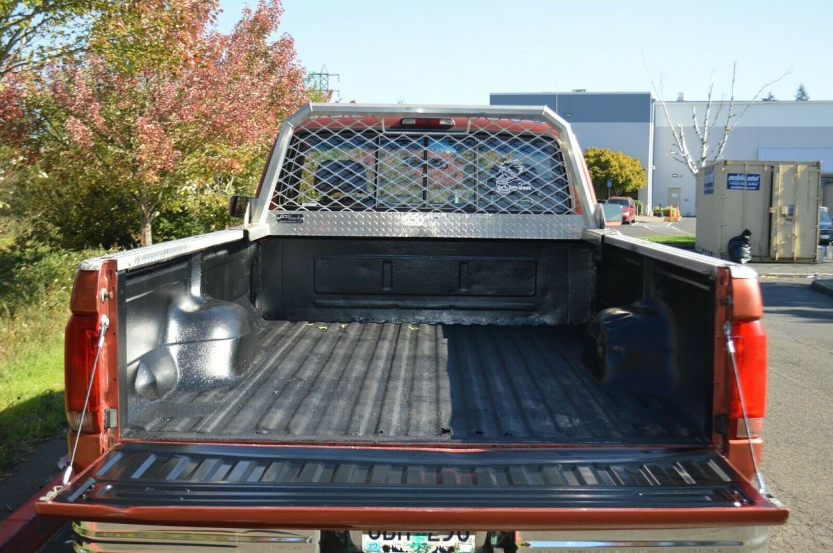 1994 Orange Ford F-350 Standard Cab Pickup