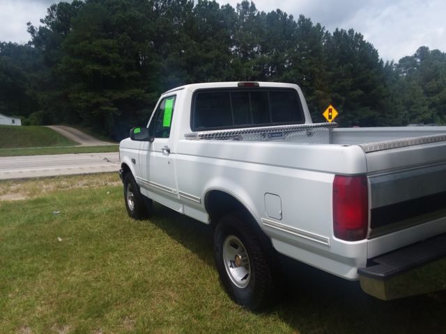 1994 White Ford F-150 Short bed  square body
