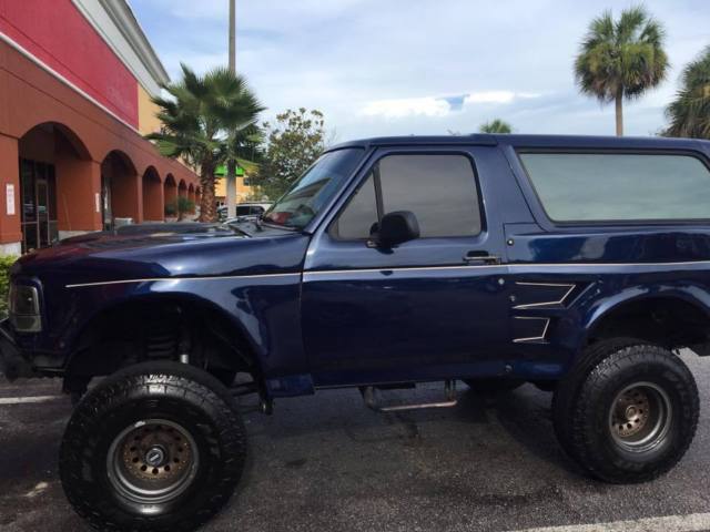 1994 Blue Ford Bronco