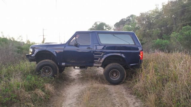 1994 Blue Ford Bronco