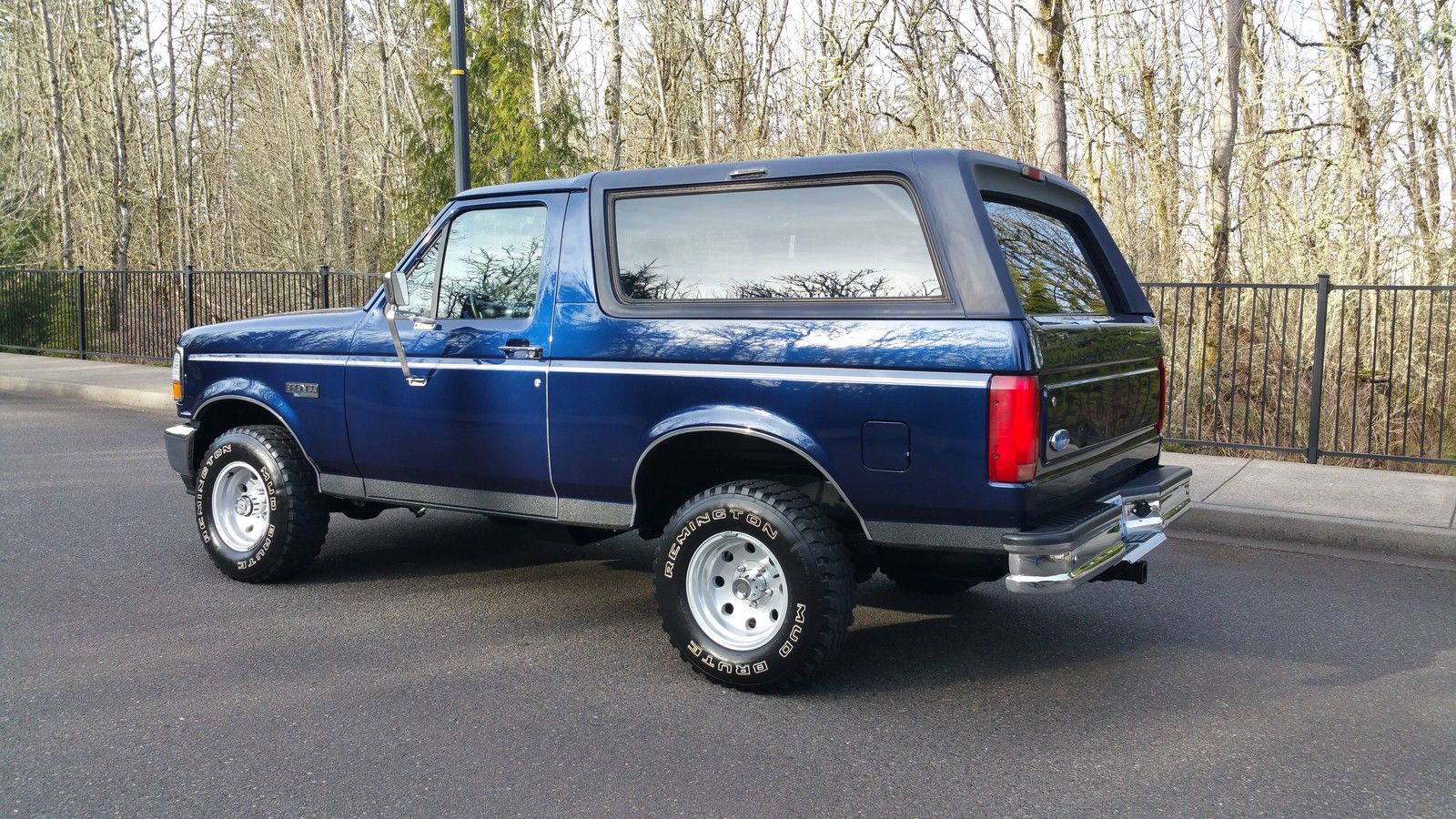 1994 Blue Ford Bronco SUV