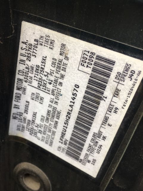 1994 Green Ford Bronco SUV