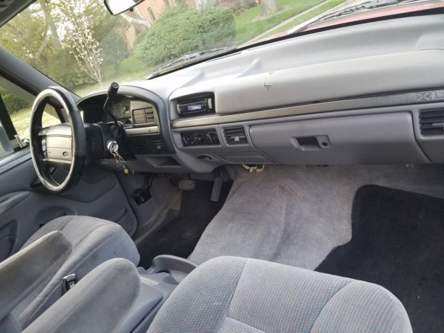 1994 Red Ford Bronco Wagon