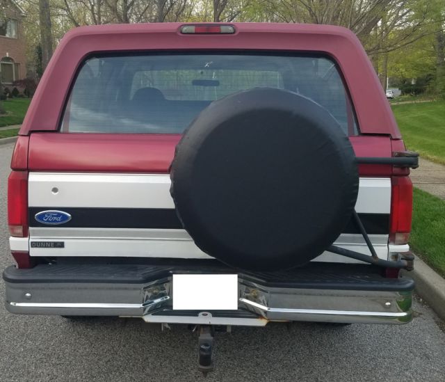 1994 Red Ford Bronco Wagon