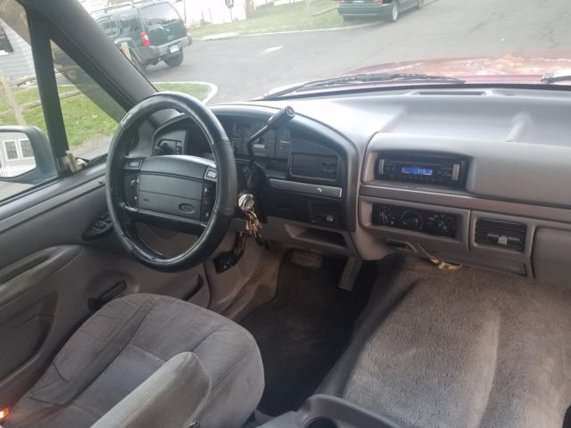 1994 Red Ford Bronco Wagon