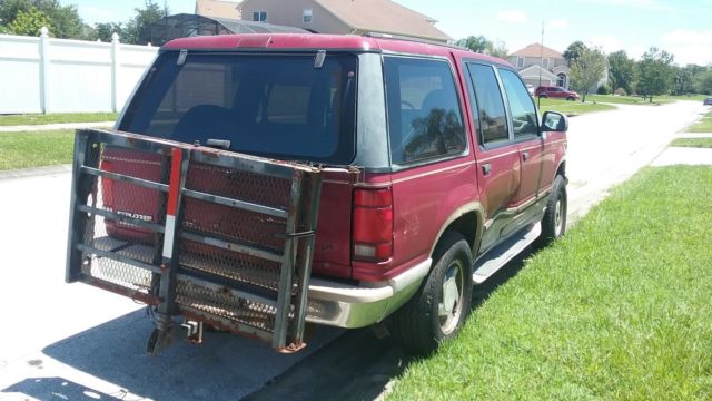 1994 Burgundy Ford Explorer SUV