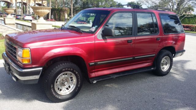 1994 Red Ford Explorer SUV