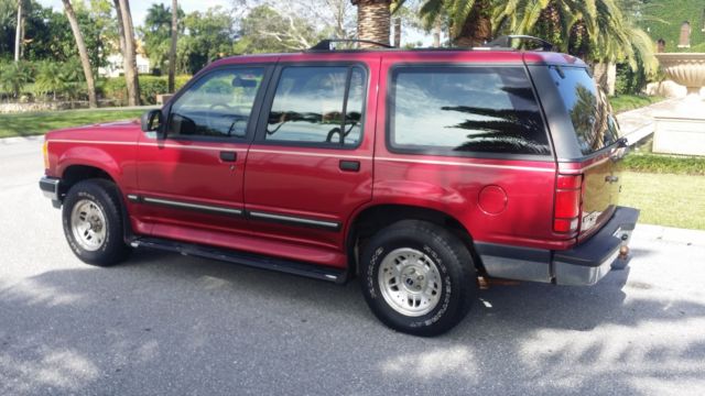 1994 Red Ford Explorer SUV