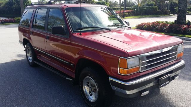 1994 Red Ford Explorer SUV