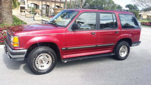 1994 Red Ford Explorer SUV