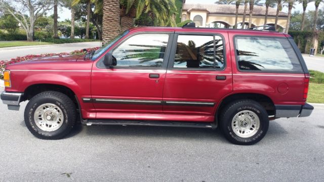 1994 Red Ford Explorer SUV