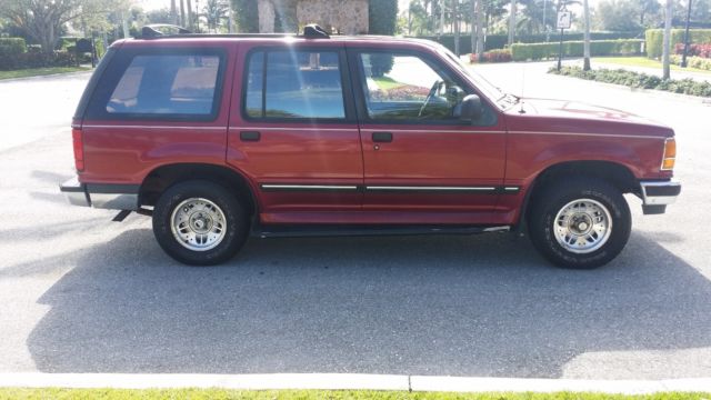 1994 Red Ford Explorer SUV
