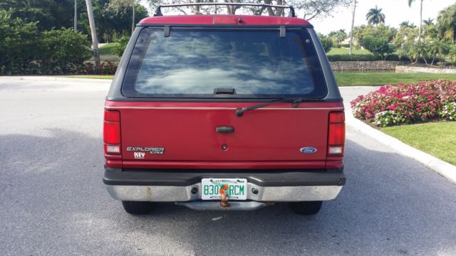 1994 Red Ford Explorer SUV