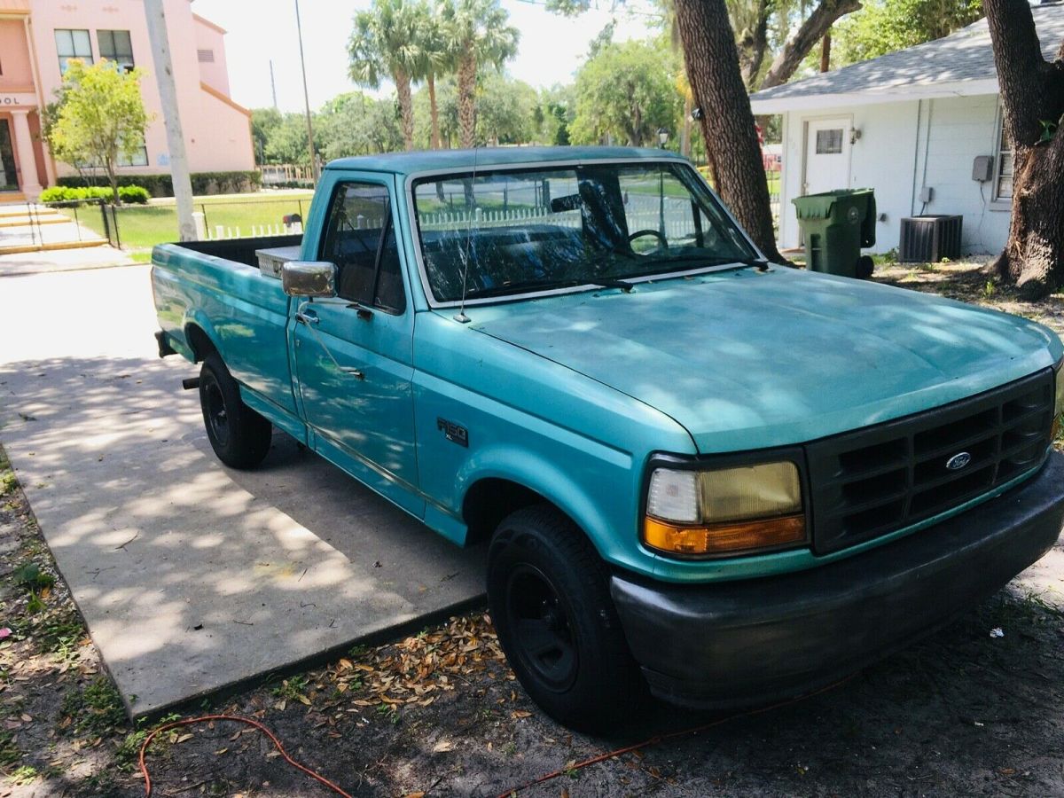 1994 Green Ford F-150 Crew Cab Pickup