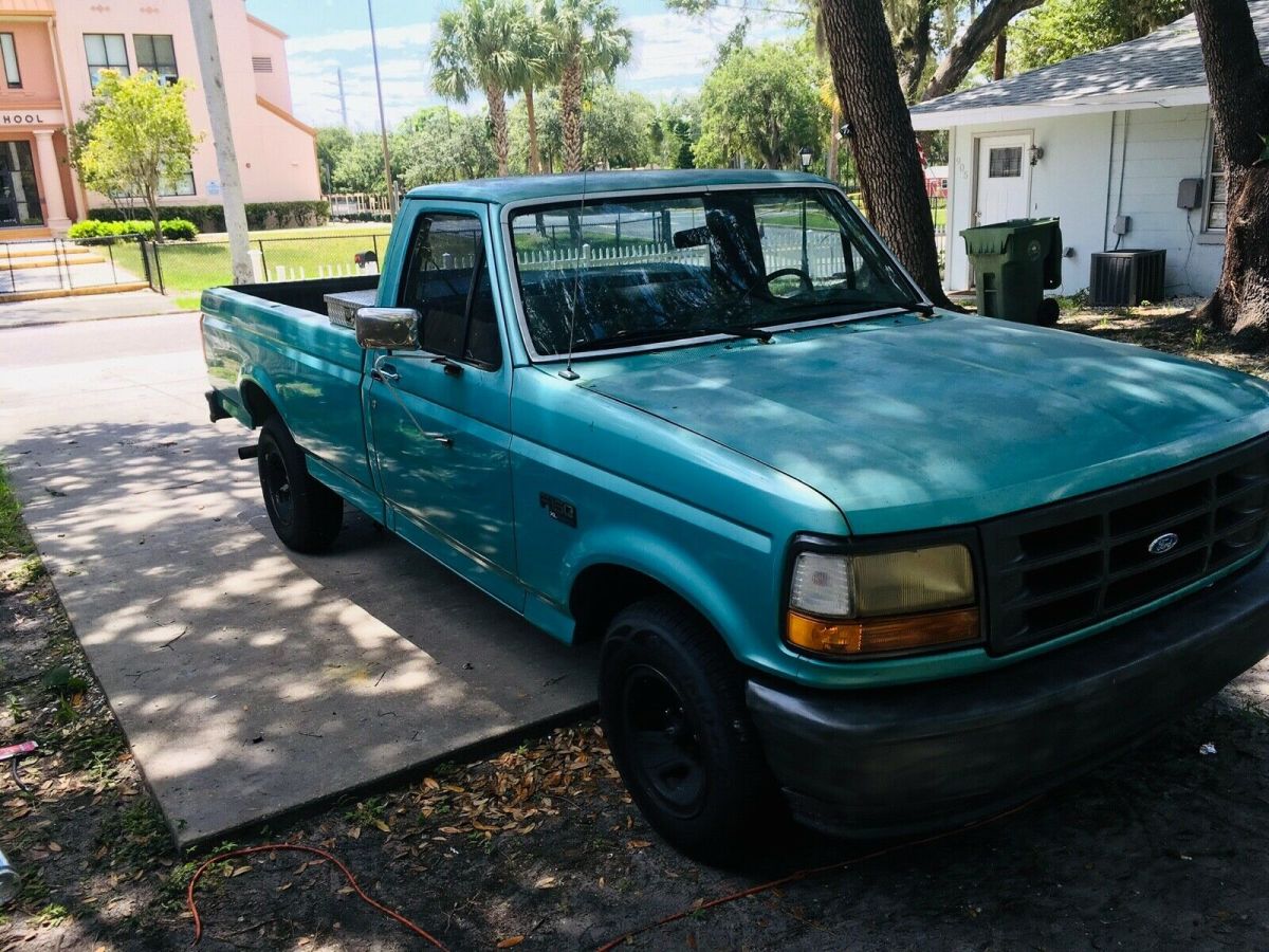 1994 Green Ford F-150 Crew Cab Pickup