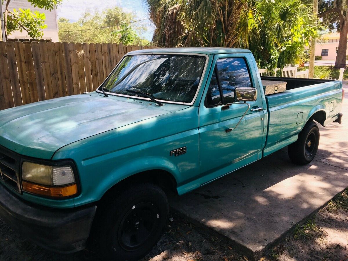 1994 Green Ford F-150 Crew Cab Pickup