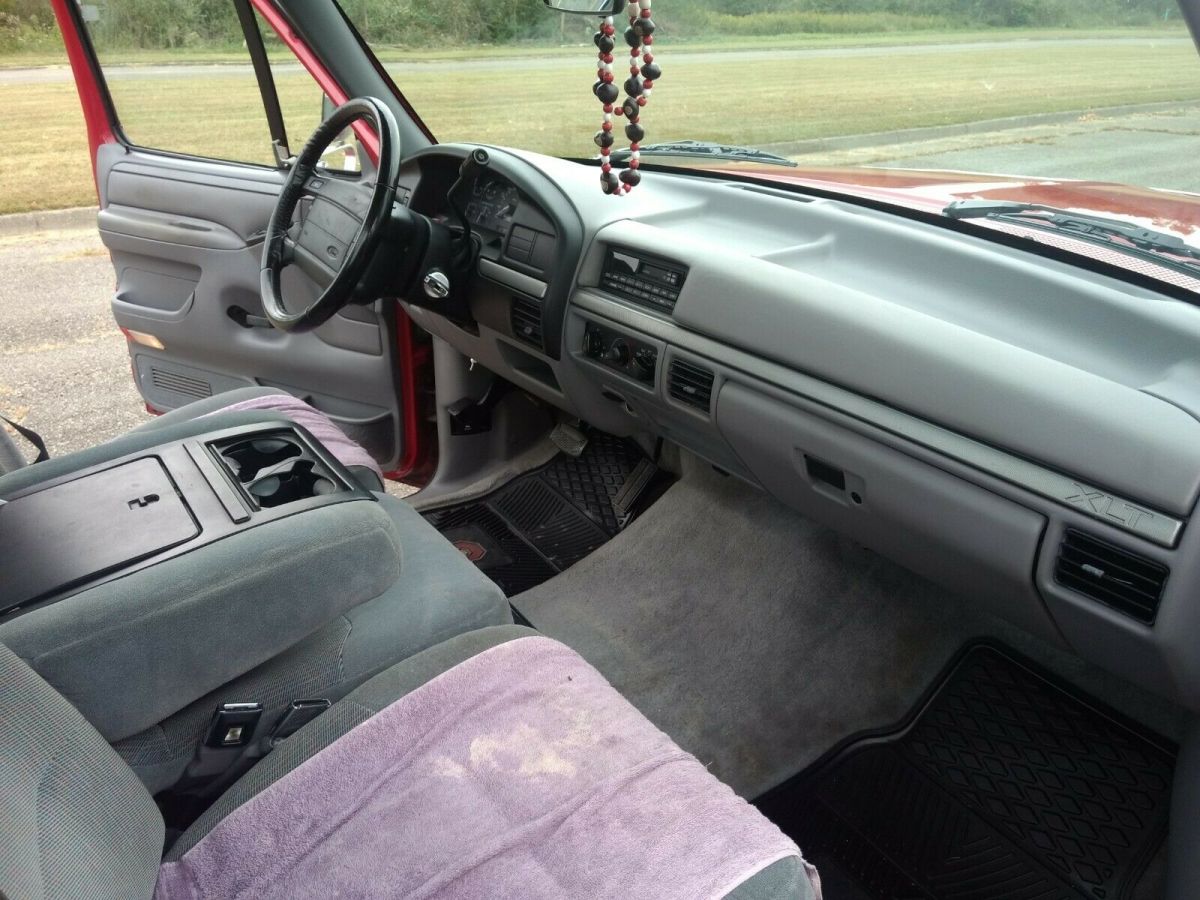 1994 Red & grey Ford F-150 Cab & Chassis