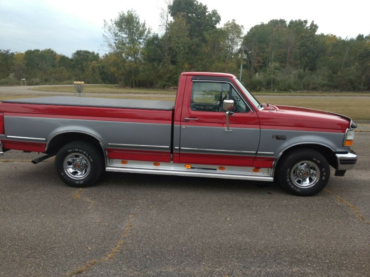 1994 Red & grey Ford F-150 Cab & Chassis