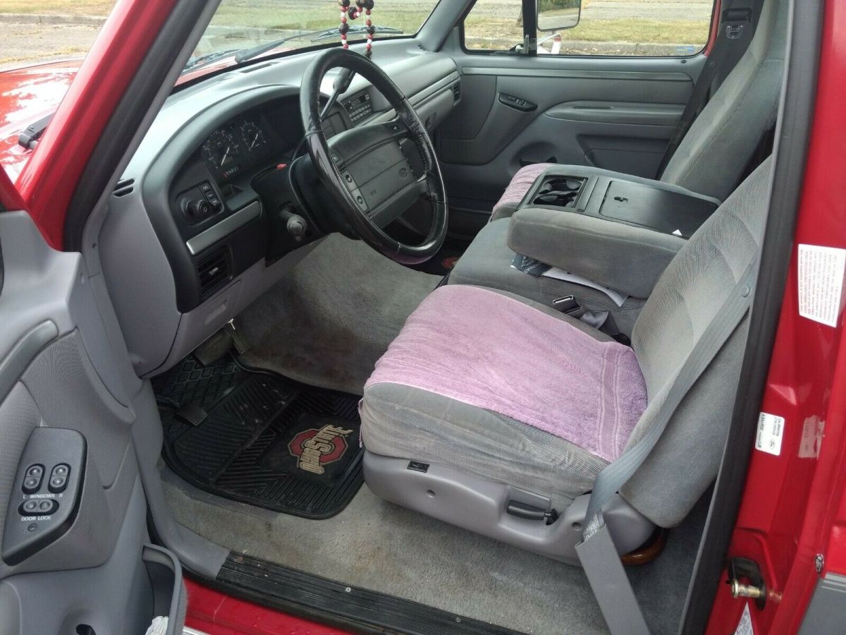 1994 Red & grey Ford F-150 Cab & Chassis