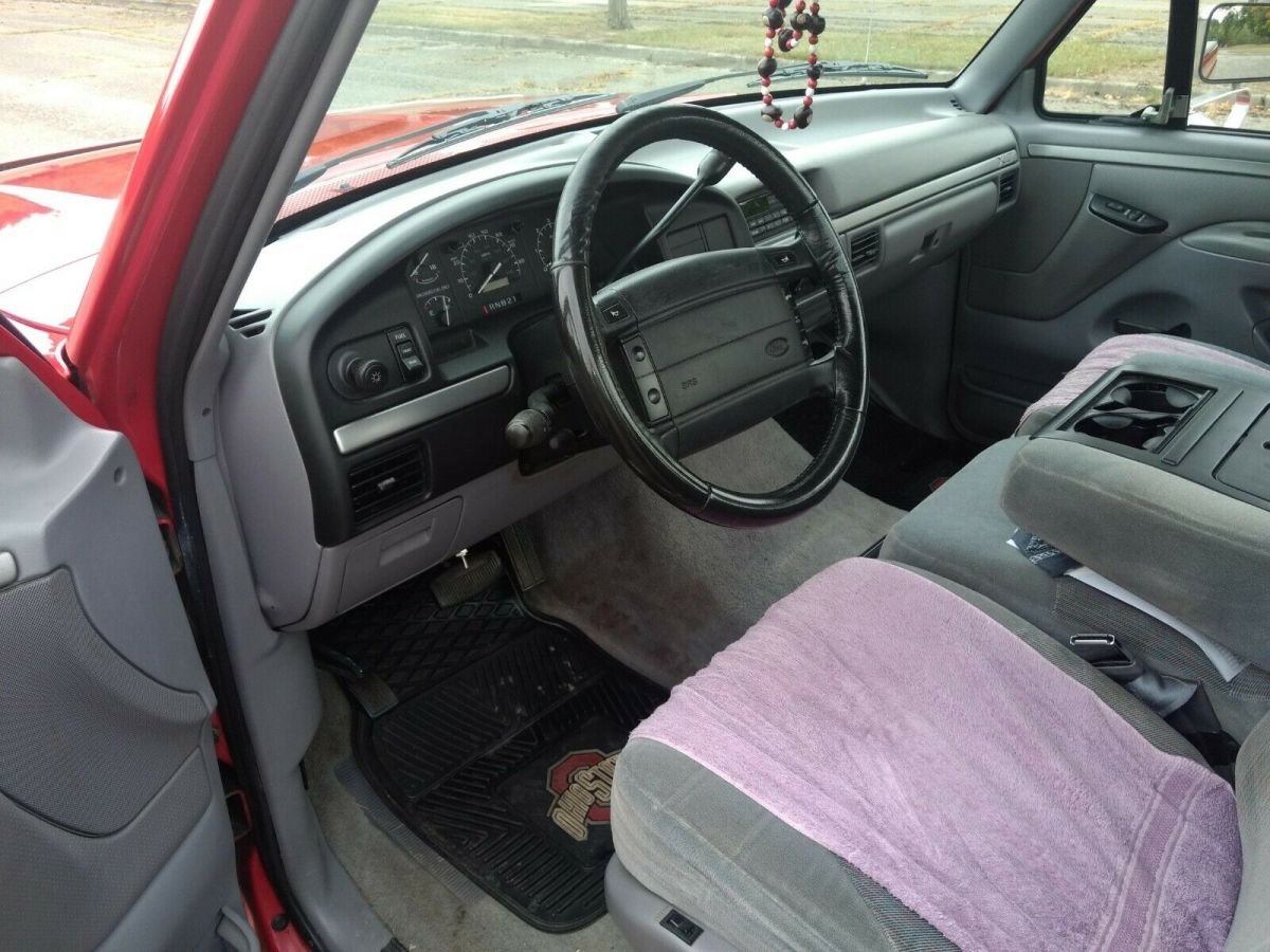 1994 Red & grey Ford F-150 Cab & Chassis